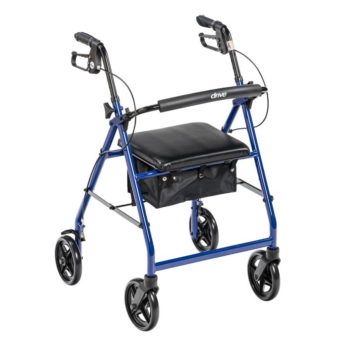 Aluminum Rollator, 7.5 Casters Blue Right Beauty