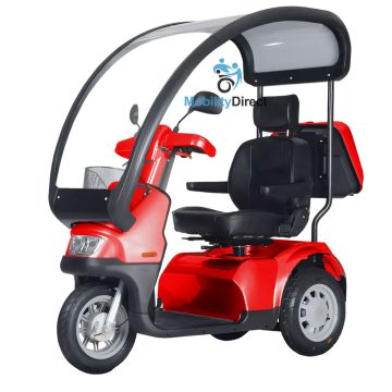 Afikim Afiscooter S3 with Canopy Red