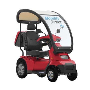 Afikim Afiscooter S4 with Weather Canopy Beauty Red