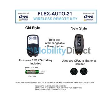 Drive ZooMe Flex-Auto Wireless Remote Control Key Fob