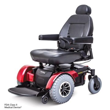 Pride Jazzy 1450 Power Wheelchair Red Left Beauty