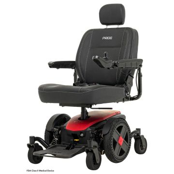 Pride Mobility Jazzy EVO 614 Power Chair Red Left Beauty