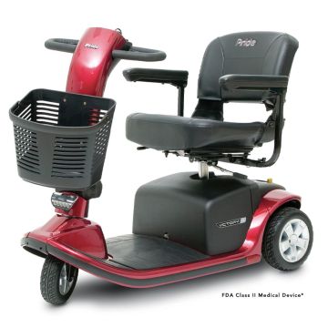 Pride Mobility Victory 9 3-Wheel Scooter Red
