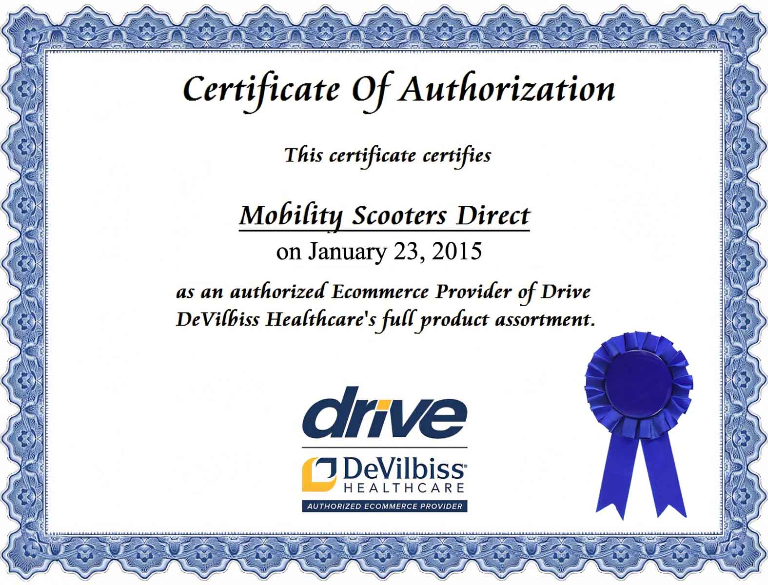 Drive Medical Certification
